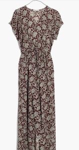 Madewell Estate Floral wrap front maxi dress